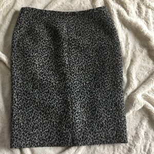 Part Two Gray/Black Animal print skirt
